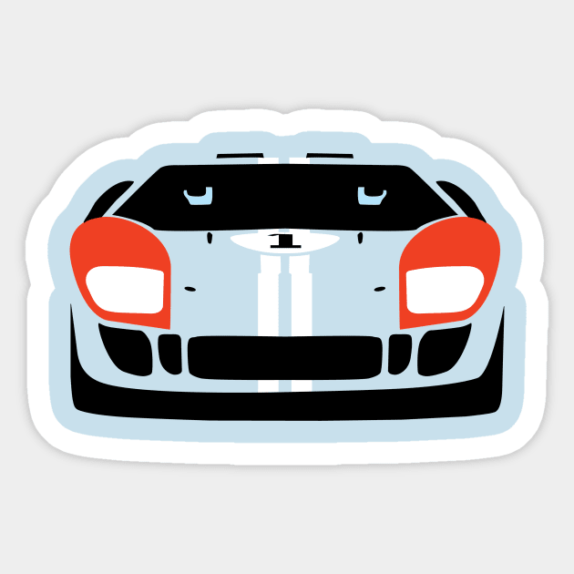 Classic GT-40 Front view Sticker by WheelsMade